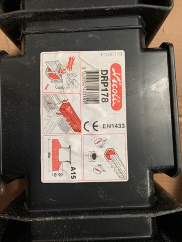 992898-4 Ground gutter 4 pcs Nicoll DRP178