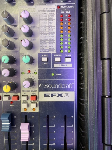 1022918-5 PA system ALTO and mixing desk Soundcraft EFX8