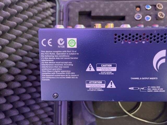 1022918-8 PA system ALTO and mixing desk Soundcraft EFX8