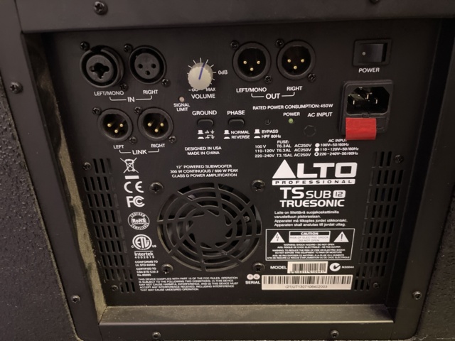 1022918-16 PA system ALTO and mixing desk Soundcraft EFX8