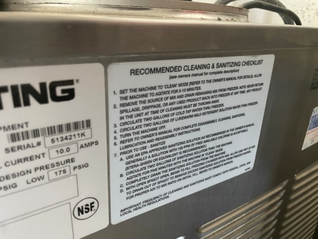 1025531-14 Soft ice cream machine Stoelting F111-102l