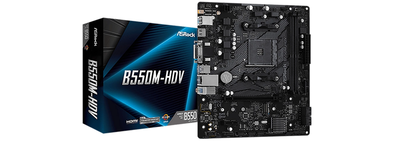 Moderkort Asrock B550M-HDV - Auktioner online - Nätauktioner ...