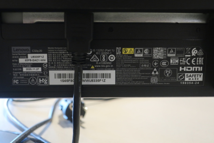 954668-4 Computer monitor 32", Lenovo C32q-20