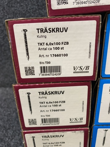 1025727-4 Sortiment med träskruv VSB