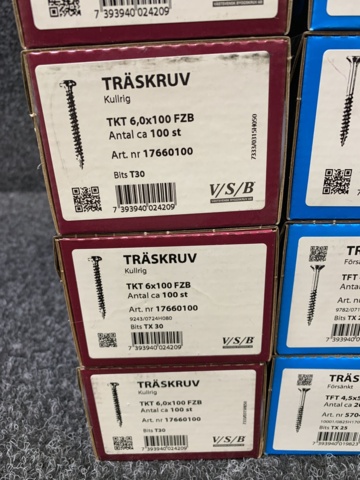 1025727-5 Sortiment med träskruv VSB