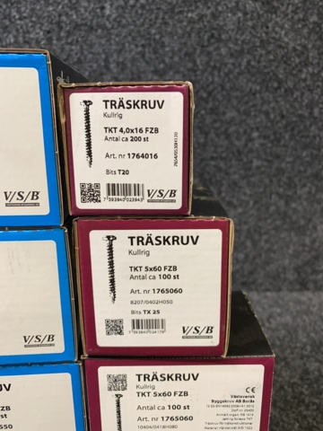 1025727-10 Sortiment med träskruv VSB