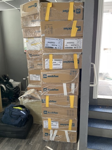 963301-2 Acoustic tiles, approx. 30 filled cartons (Rockfon & Ecophon)