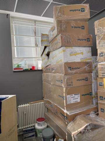 963301-5 Acoustic tiles, approx. 30 filled cartons (Rockfon & Ecophon)