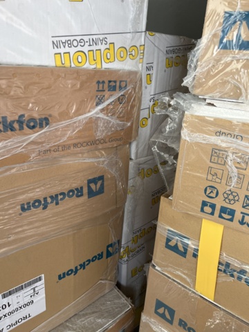 963301-7 Acoustic tiles, approx. 30 filled cartons (Rockfon & Ecophon)