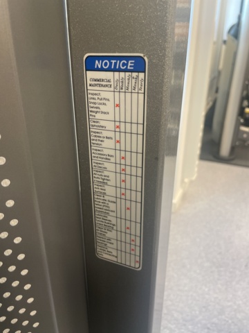 1025763-6 Gym equipment leg press