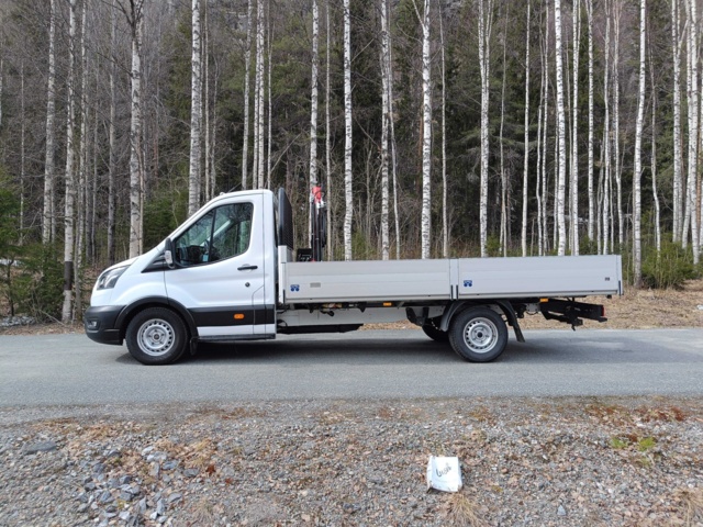 929115-2 Flakbil med Kran Ford Transit 2.0 EcoBlue -2020