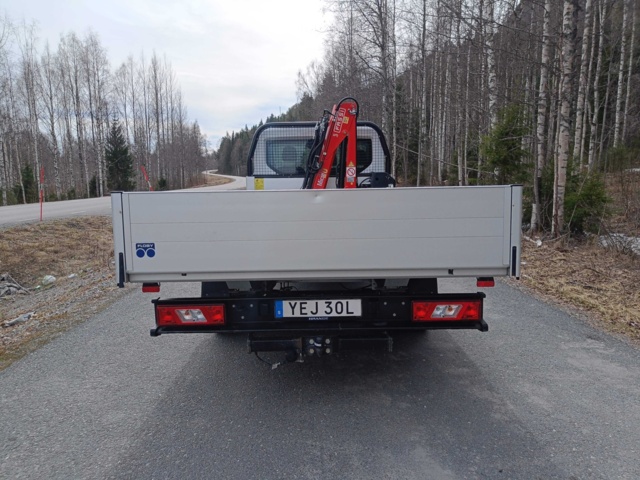 929115-4 Flakbil med Kran Ford Transit 2.0 EcoBlue -2020