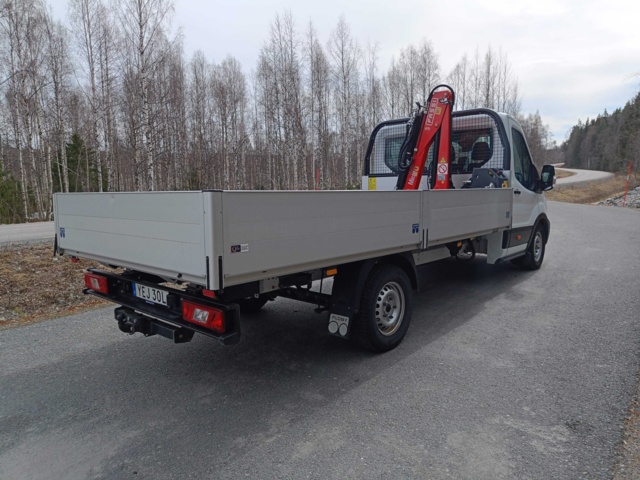 929115-5 Flakbil med Kran Ford Transit 2.0 EcoBlue -2020