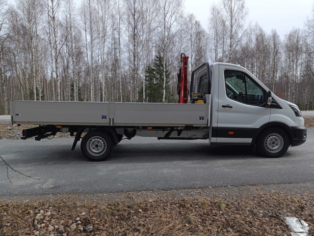 929115-6 Flakbil med Kran Ford Transit 2.0 EcoBlue -2020