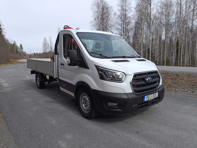 929115-7 Flakbil med Kran Ford Transit 2.0 EcoBlue -2020