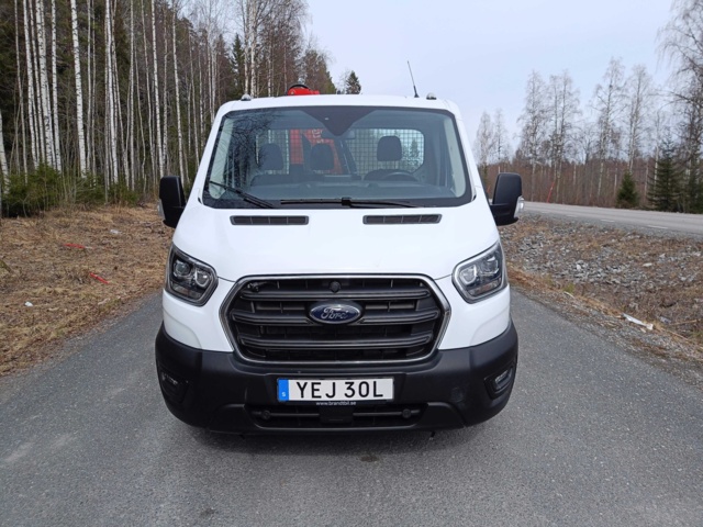 929115-8 Flakbil med Kran Ford Transit 2.0 EcoBlue -2020