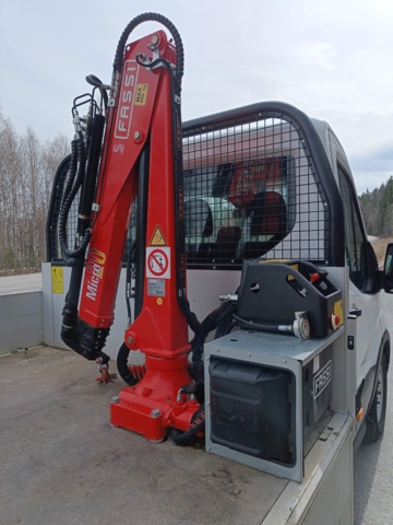 929115-77 Flakbil med Kran Ford Transit 2.0 EcoBlue -2020