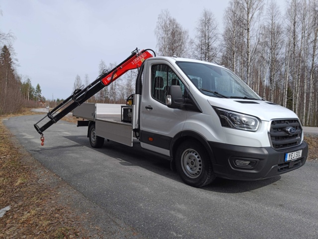 929115-87 Flakbil med Kran Ford Transit 2.0 EcoBlue -2020