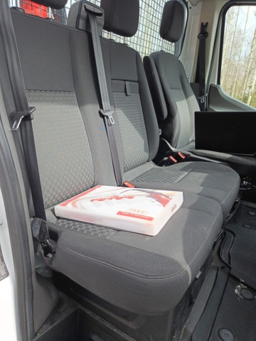 929115-107 Flakbil med Kran Ford Transit 2.0 EcoBlue -2020