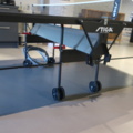 954702-8 Ping-pong table, Stiga ActionRoller and 10 racks, Yasaka