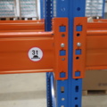 954731-2 8 sections of pallet racking - 9 ends and 30 beams