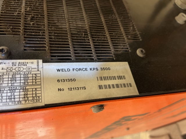 1012899-10 KEMPPI KPS 3500 pipe wire welder