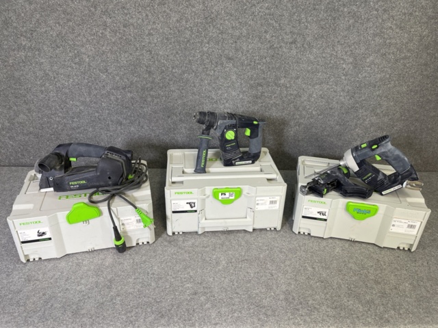 963308-1 Collection of electric construction machines x3 Festool