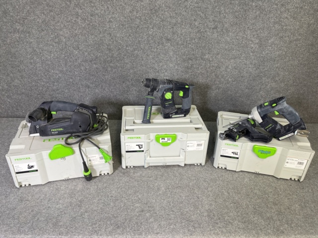 963308-15 Collection of electric construction machines x3 Festool