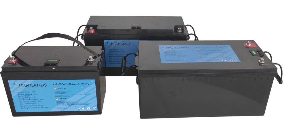 1028025-6 Lithium battery Highlands HS12100 12.8 V, 100AH