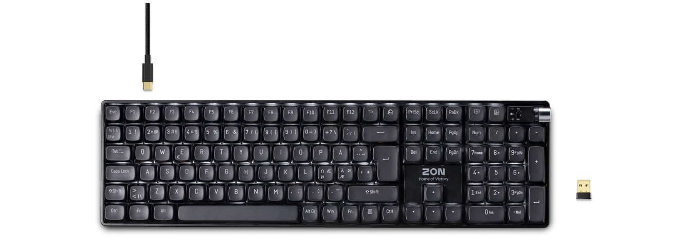 1026143-2 Wireless gaming keyboard ZON - Home of Victory keyboard3 Wireless dark