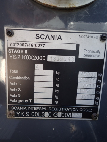 998554-96 Scania Interlink 12.7 Automatic, 450hp, 2017