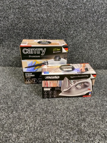 1026752-1 1st steam washer Camry CR 7021 & 1st steam iron Mesko MS 5037