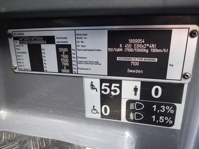 998555-90 Scania Interlink 12.7 Automatic, 450hp, 2017