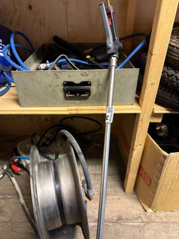 991522-1 Hose reel grey, Handle for washing, Hose reel without hose