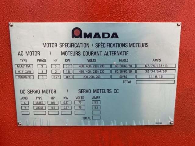 1024560-20 Punching machine Amada Aries 222