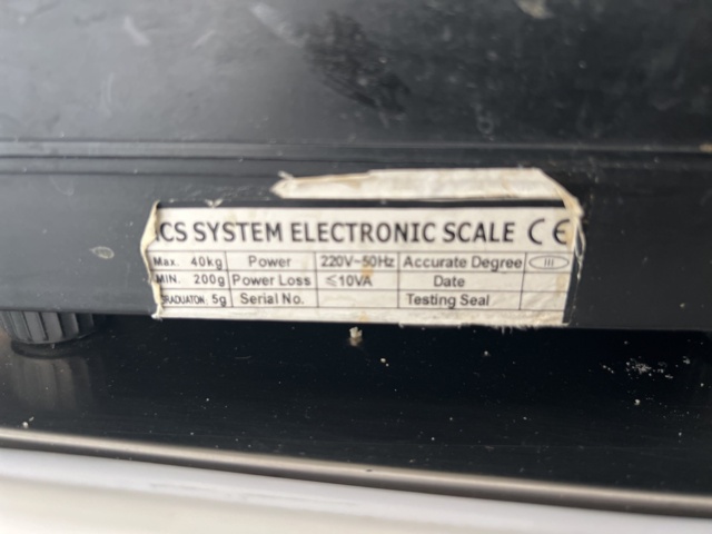 1022670-2 Digital scale ACS System Electronics Scale, 40kg