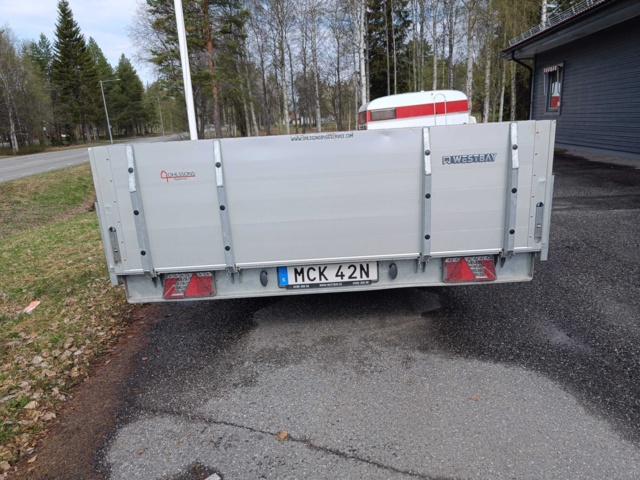 888371-4 Rejält 3-axligt släpvagn Westbay /  Adam 15 Agados 2500kg - 2020