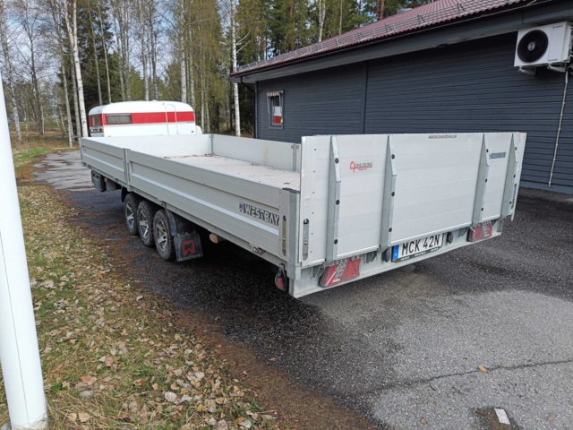 888371-5 Rejält 3-axligt släpvagn Westbay /  Adam 15 Agados 2500kg - 2020