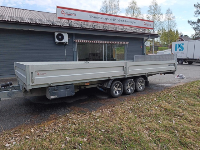 888371-7 Rejält 3-axligt släpvagn Westbay /  Adam 15 Agados 2500kg - 2020