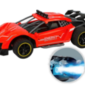 1026796-1 2 pcs RC Car with smoke and LED 2.4G 1:16 4CH Red