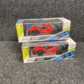 1026796-2 2 pcs RC Car with smoke and LED 2.4G 1:16 4CH Red
