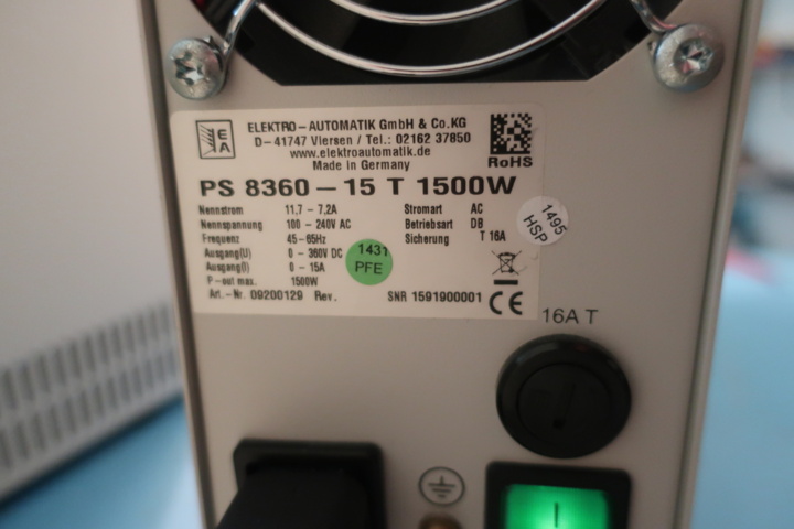 954769-7 Laboratory power supply, EA-PSI 8360-15 T