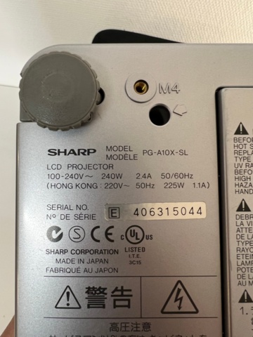 732991-8 Projector Sharp PG-A10X-SL