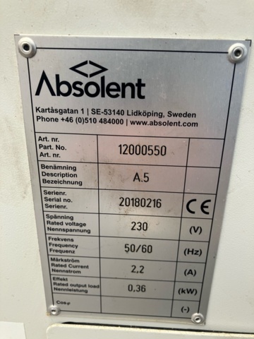 1032215-6 Absolent (Oil smoke filter)