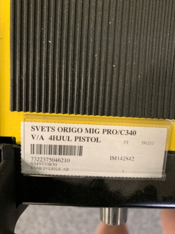 1029173-6 Migsvets Esab Origo Mig C340 Pro