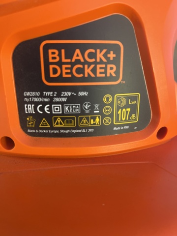 897276-5 Black+Decker GW2810 leaf blower