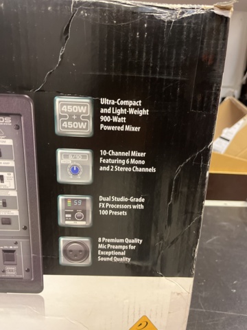 1012969-3 Behringer Europower PMP980S Mixer with built-in Power Stage NEW in box