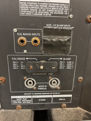 1012980-8 4 pcs PEAVEY Impulse 500 15" passive