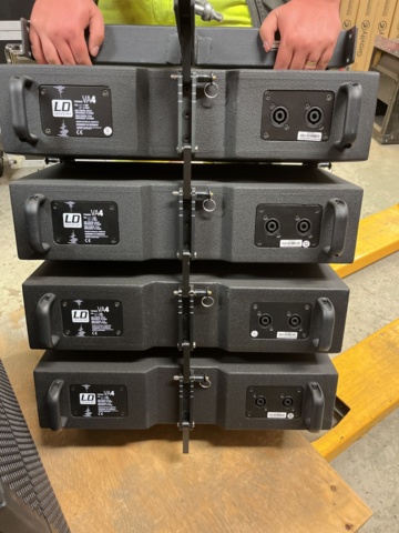 1012981-9 8pcs LD SYSTEMS VA4 with flight mount, LD DPA-260 Splitter filter