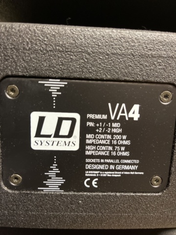 1012981-10 8pcs LD SYSTEMS VA4 with flight mount, LD DPA-260 Splitter filter
